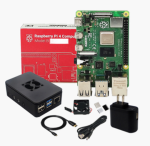 Raspberry Pi 4 Model B-2G Package، پکیج رزبری پای 4 با رم 2 گیگابایتی با فن ،هیت سینک ، کیس و آداپتور