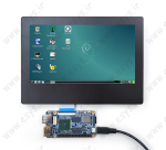 NanoPi 2 + 7 inch capacitive screen package _ نانو پای 2 + پکیج صفحه نمایش خازنی 7 اینچ و بلوتوث و وای فای بر روی برد و اینترفیس RGB 